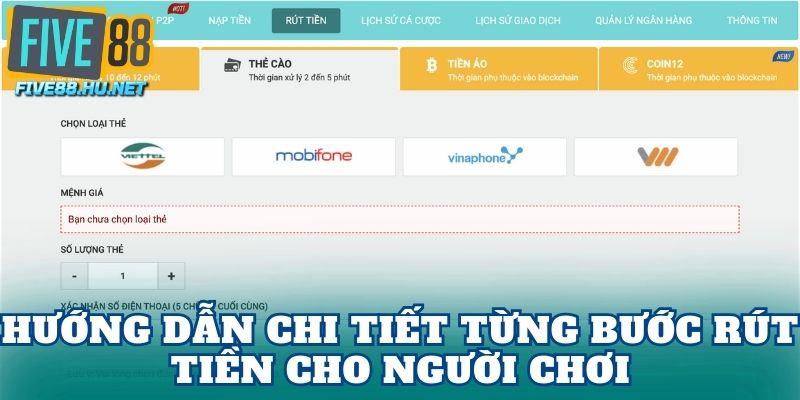 Hướng dẫn chi tiết từng bước rút tiền cho người chơi